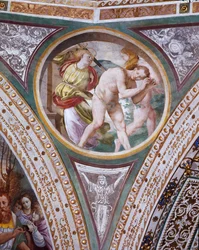 A Expulsão de Adão e Eva, do pendente da cúpula, 1532-36
